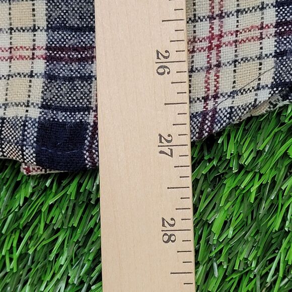 Vintage Northwest-Territory Tartan Plaid Button Shirt Small 19x27 80s 90s - Picture 8 of 10